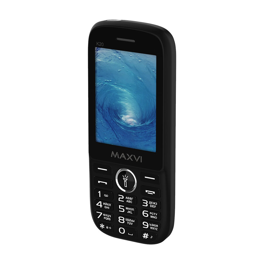 Телефон MAXVI K20, 2 SIM, чёрный