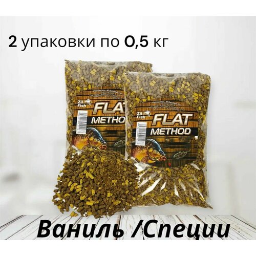 ffem method mix sweet fishmeal скопекс и ваниль 1кг прикормка карповая метод микс для ловли карпа флэт фидер flat feeder Флэт-метод фидер гранулы 2 уп. Ваниль