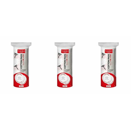 Tokiko Ватные диски прошитые Japan, 80 шт, 3 уп