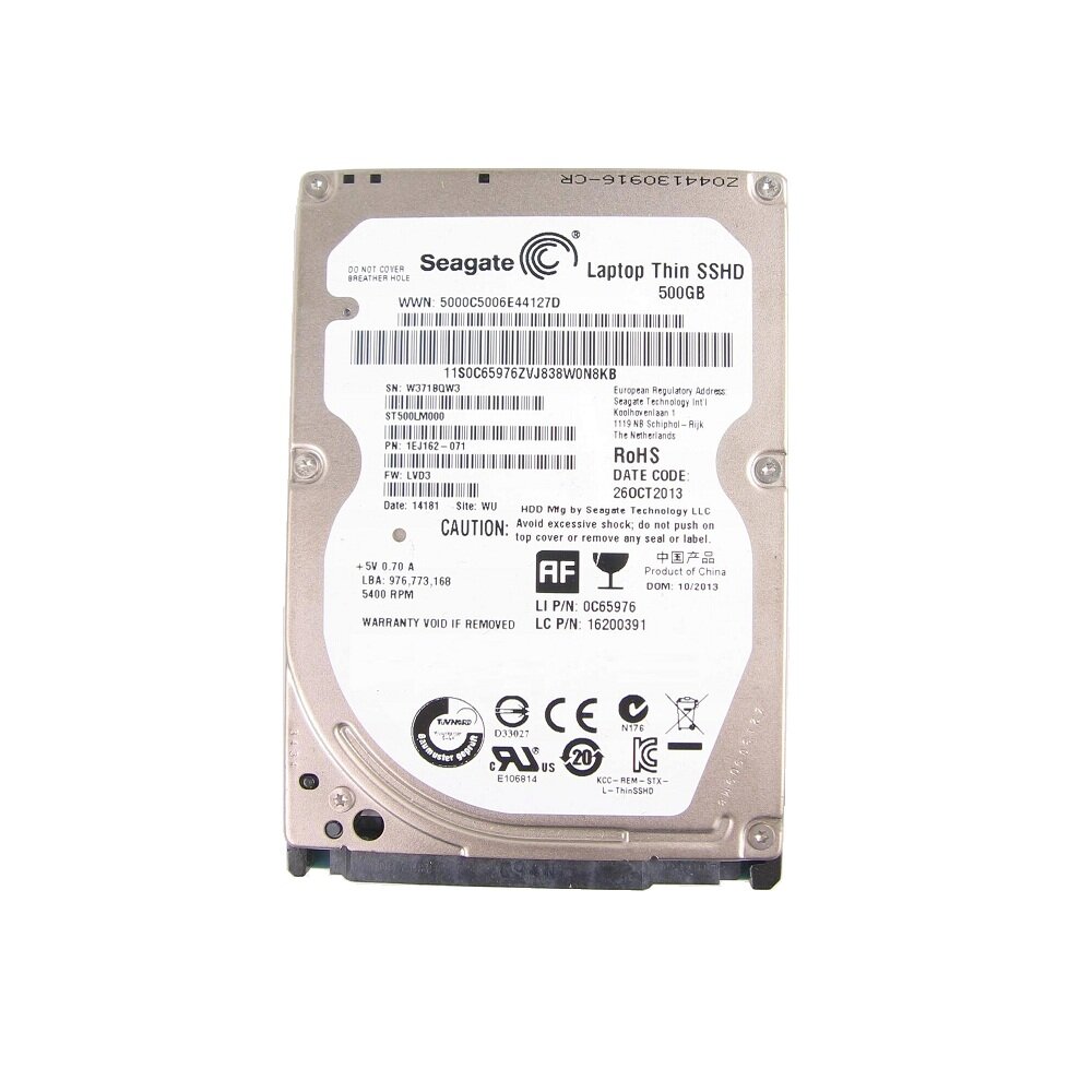 Винчестер 2,5" 500Гб SATA Seagate Laptop Thin SSHD ST500LM000 1EJ162-071