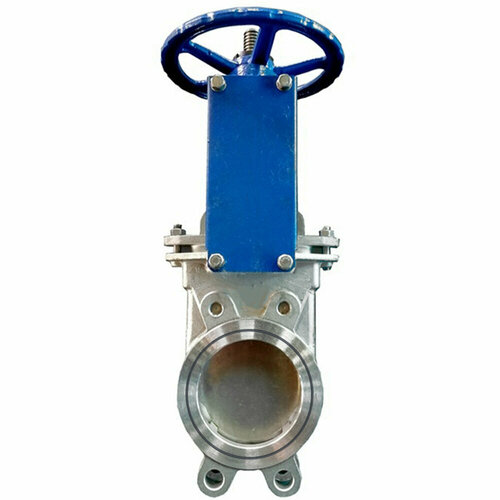 Задвижка шиберная DN ru 80-10-SS316-SS316-EPDM-1W-W Ду80 Ру10, корпус нерж. сталь 316, уплотнение EPDM, со штурвалом и выдвижным штоком