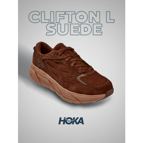 кроссовки hoka полнота d размер us9d uk8 5 eu42 2 3 jpn27 черный Кроссовки HOKA, полнота D, размер US9D/UK8.5/EU42 2/3/JPN27, коричневый