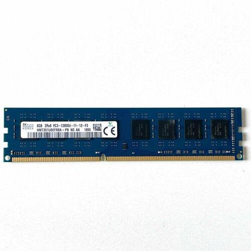 Оперативная память SK Hynix 8GB DDR3 1600MHz DIMM для ПК модуль памяти hyundai hynix hynix ddr2 800mhz dimm 2gb