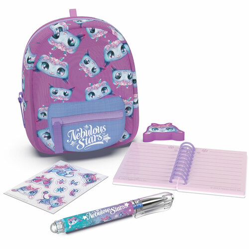 Серия Air Набор канцелярских принадлежностей Agatha в мини-рюкзачке ручка ластик наклейки блокнот 11453-3_NSDA 1101₽