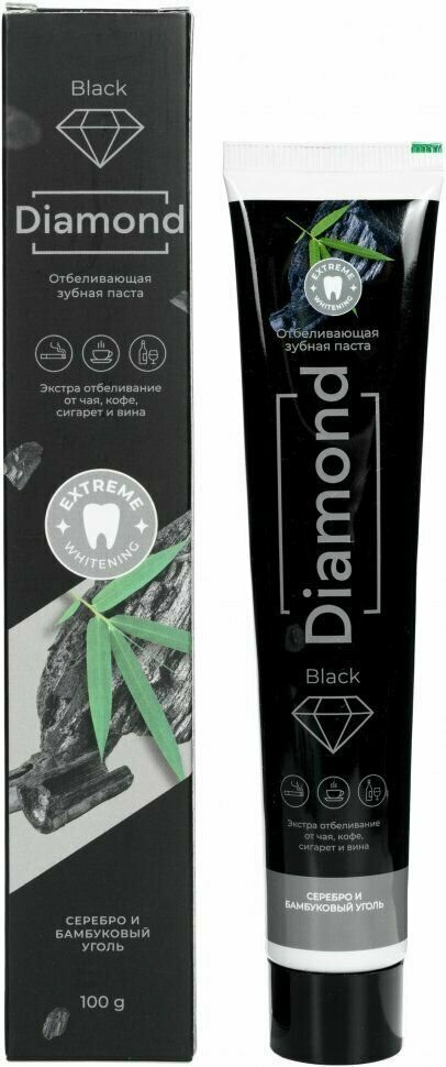 Dorall Collection Отбеливающая зубная паста, Black diamond, 100 г