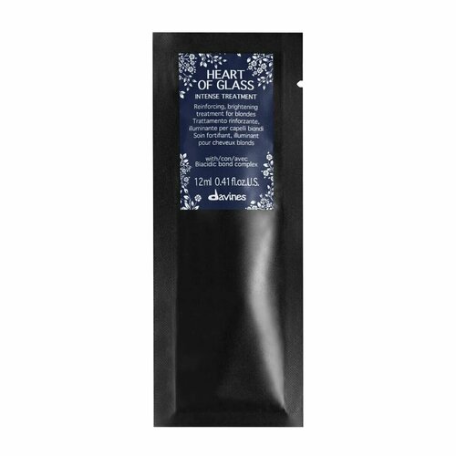 Davines Heart Of Glass Intense Treatment Интенсивный уход для защиты и сияния блонда, 12 мл интенсивный уход для защиты и сияния блонд davines heart of glass intense treatment 150 мл