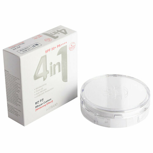 Крем-кушон для лица осветляющий DrCellio Dr G50 4 in 1 BBoyan Cushion Whitening 21 Light Beige 1482₽