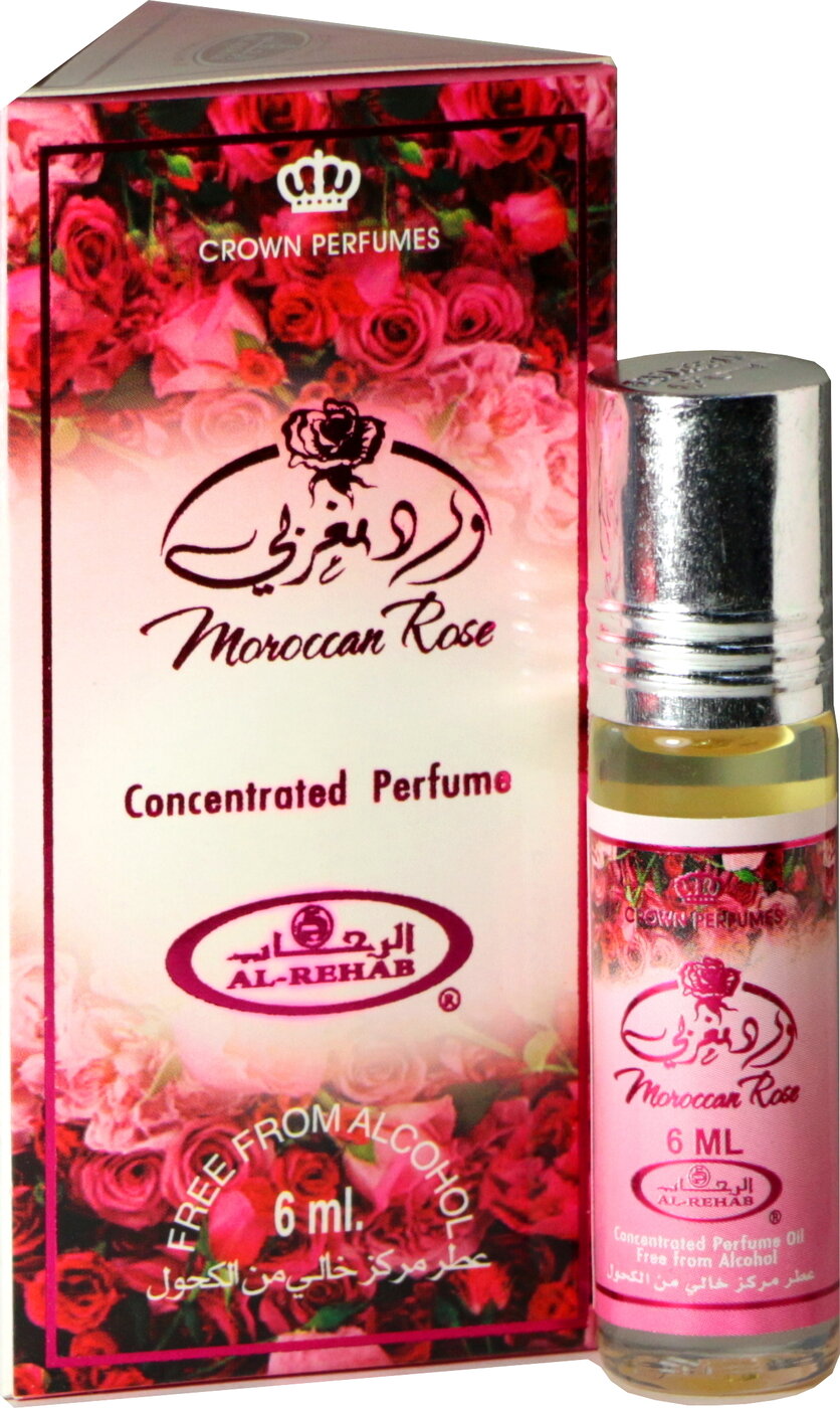 Масляные духи Moroccan rose / Морокканская роза - Al Rehab, 6 мл