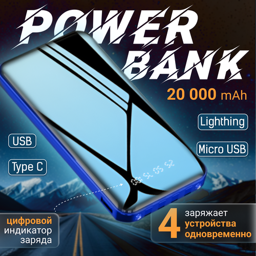 Повербанк 20000 mah пауэрбанк power bank 1099₽