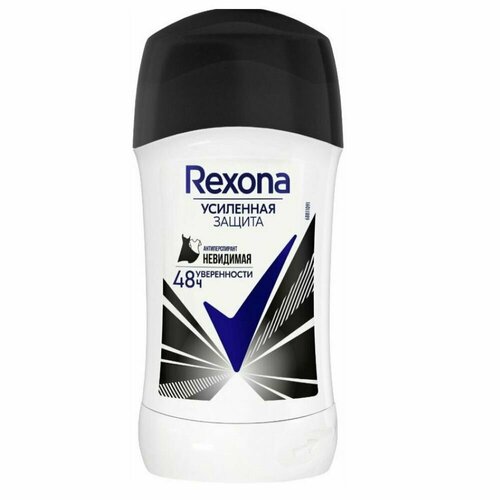 Женский антиперспирант стик Rexona Невидимый усиленная защита 40 мл