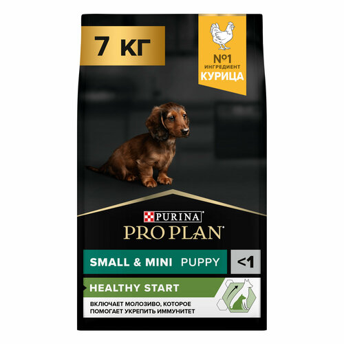 Pro Plan Small & Mini Puppy корм для щенков мелких и карликовых пород Курица, 7 кг.