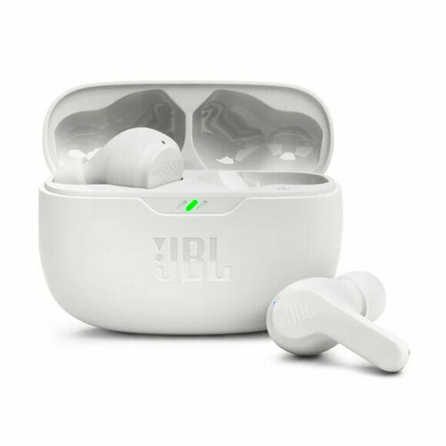 Беспроводные наушники JBL Wave Beam True Wireless Bluetooth Earbuds, цвет: белый беспроводные наушники jbl wave 200tws true wireless bluetooth earbuds цвет белый