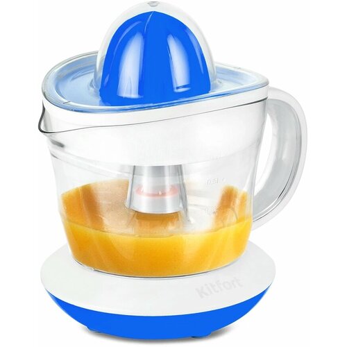 Соковыжималка цитрусовая Kitfort КТ-1148-3 25Вт рез сок700мл белыйсиний 185000₽