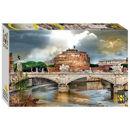 Пазл для взрослых Step puzzle 1000 деталей: Замок Святого Ангела. Рим. Италия пазл step puzzle галерея в гавани 2000 элементов