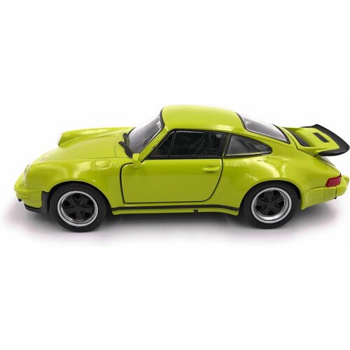 Игрушка Welly Машинка 1:38 Porsche 911 Turbo (930), пруж. мех, желтый motormax модель автомобиля porsche 911 turbo cabriolet