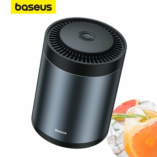 Автомобильный Освежитель Воздуха BASEUS Ripple Series Car CupHolder Air Freshener, Salty Citrus, Cluster Black, Черный