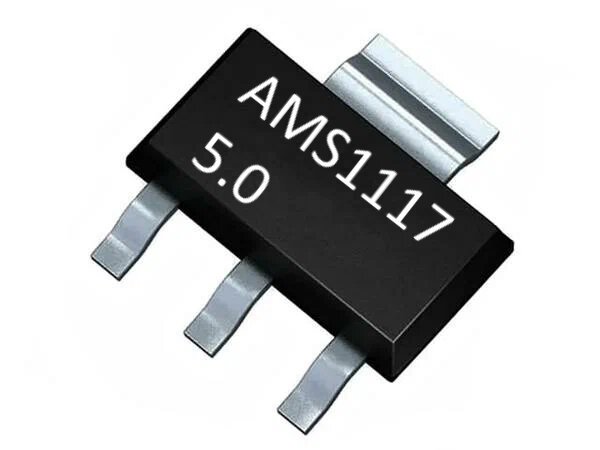 Микросхема AMS1117 5.0 AMS1117 линейный стабилизатор SOT-223 Напряжение: 5.0В.