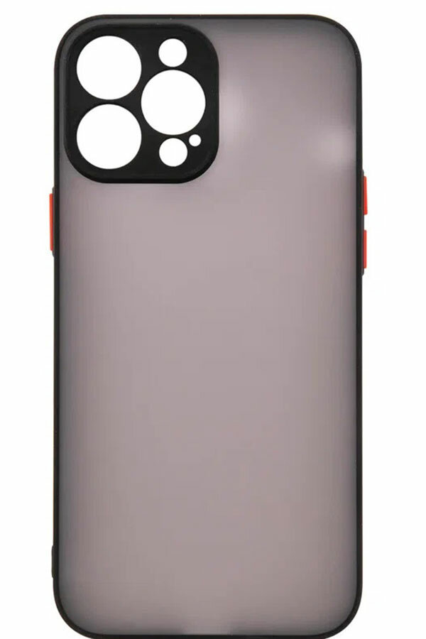 Чехол накладка UNBROKE matt&color case with camera protection для iPhone 13 Pro, черная - фото №6