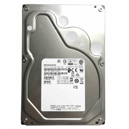 Жесткий диск Toshiba HDEPE11GEA51 4Tb 7200 SAS 35 HDD 22130₽