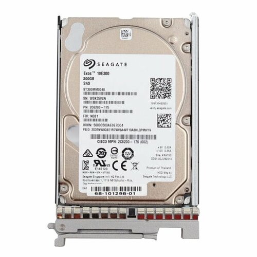 Жесткий Диск Cisco UCS-HD300G10K12N 300Gb SAS 25 HDD 28535₽