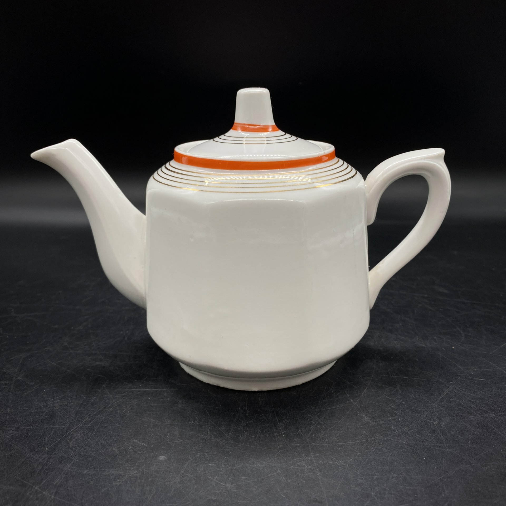 фото Чайник заварочный, фарфор, золочение