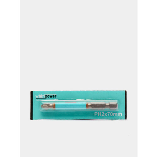 Бита для шуруповерта Whirlpower магнитная PH1 PH2 50мм 70 мм 1 шт Длина 50 мм Тип PH2 499₽