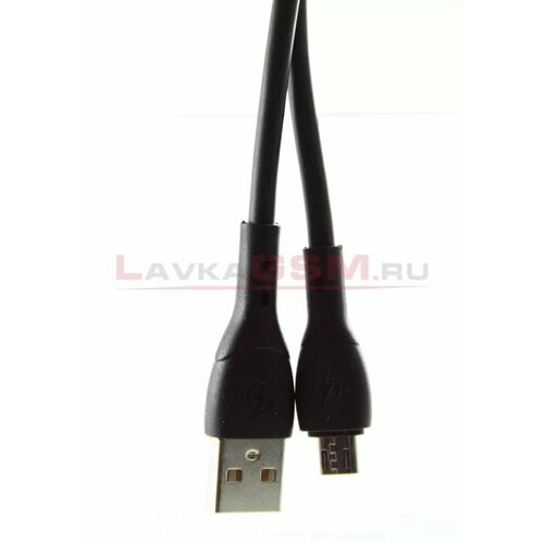 Кабель micro USB OINO O32, силиконовый, 2A, Черный, 1 м.