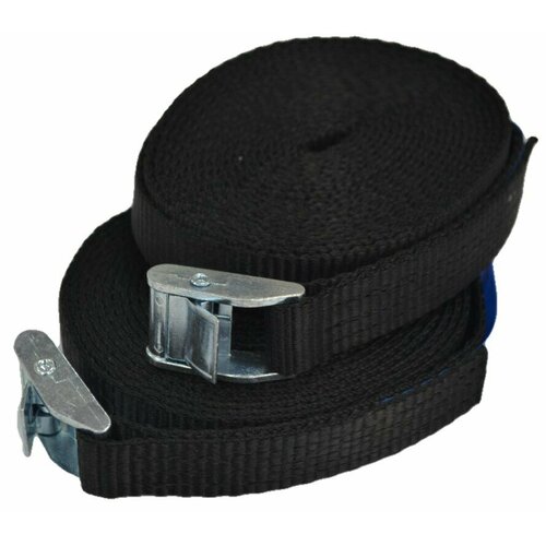 Ремень крепежный PRUSOV с пружинным замком РК-25ПЗ40м 500кг черный Комплект 2 шт 1420₽