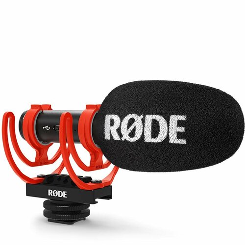 Микрофон RODE VideoMic GO II rode videomic go windscreen deadcat and foam cover rode go mic camera microphone indoor outdoor microphone wind muff 2 pack