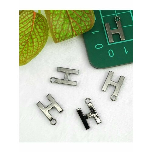 Подвеска для бижутерии сталь буква алфавита 5штук