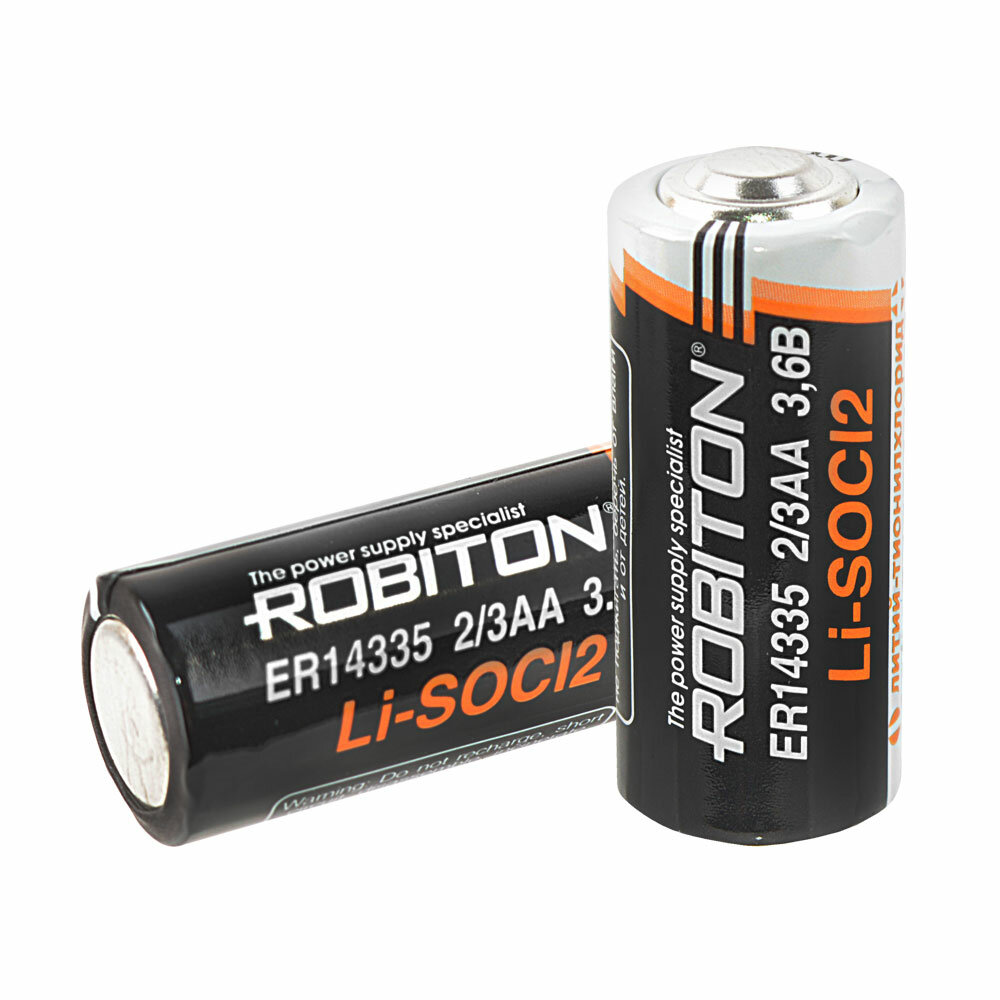 Батарейка ROBITON Элемент питания ROBITON ER14335-SR2 ER14335 2/3AA SR2, в упаковке: 1 шт.