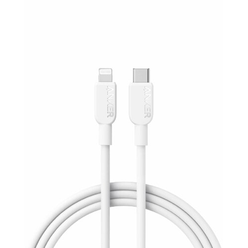 кабель anker powerline select usb c to lightning 0 9м black Кабель Anker 310 USB-C to Lightning MFI 1.8m (A81A2) Белый