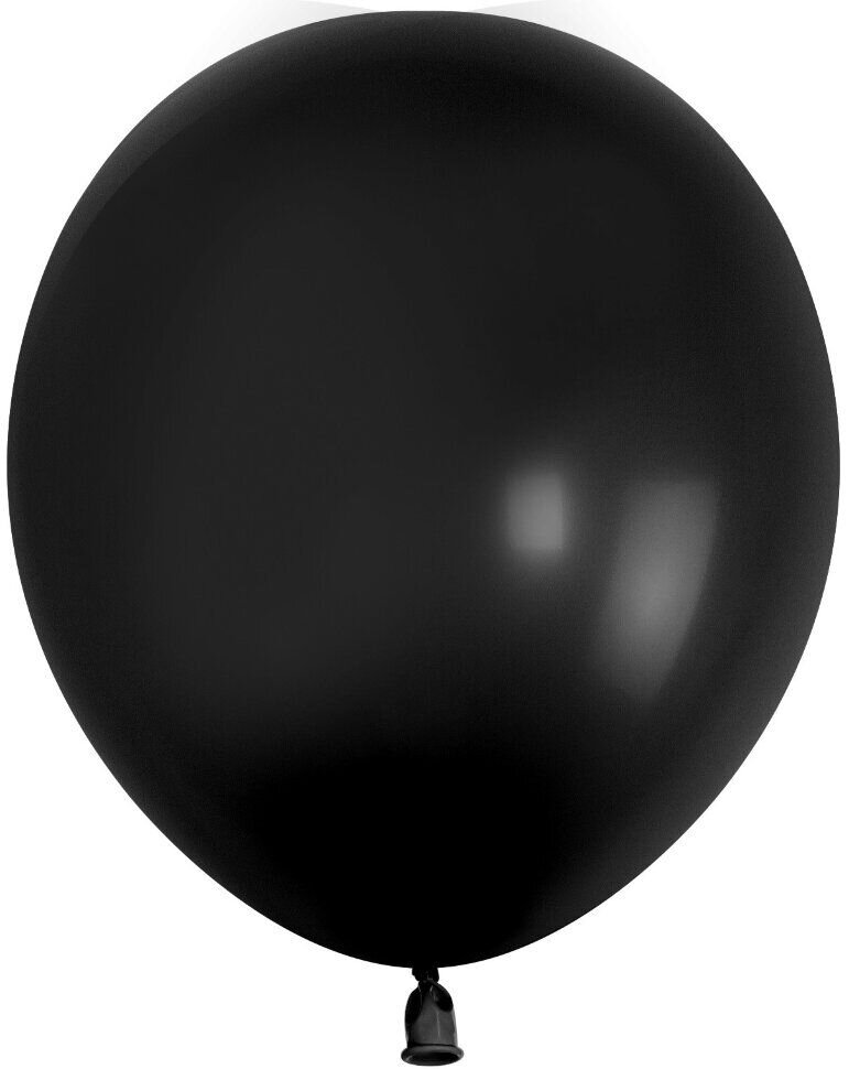 Шар (10'/25 см) Черный (S18/150), пастель, 100 шт.