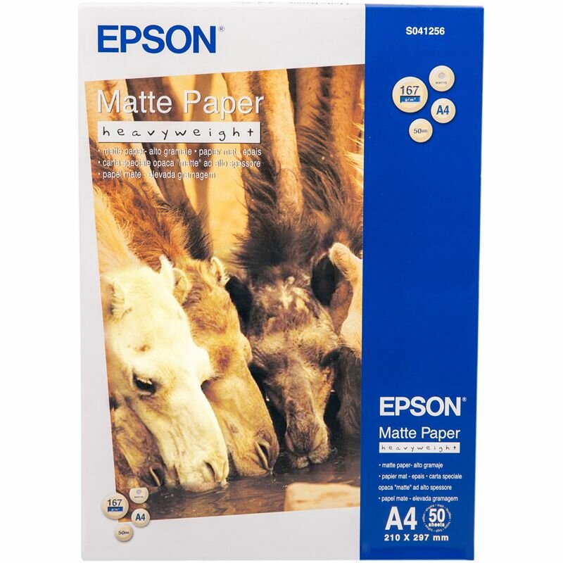 Фотобумага Epson Matte Paper-Heavyweight A4 C13S041256