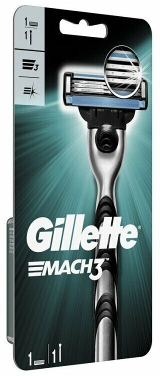 Бритва Gillette Mach3 1 сменная кассета