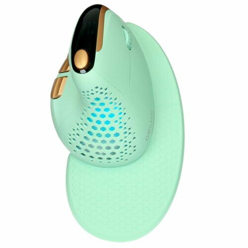 Вертикальная мышь беспроводнаяпроводная Delux M618XSD зеленый 1499700₽