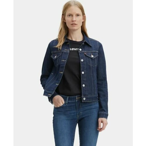 фото Джинсовая куртка levi's women original trucker jacket, размер xs, синий