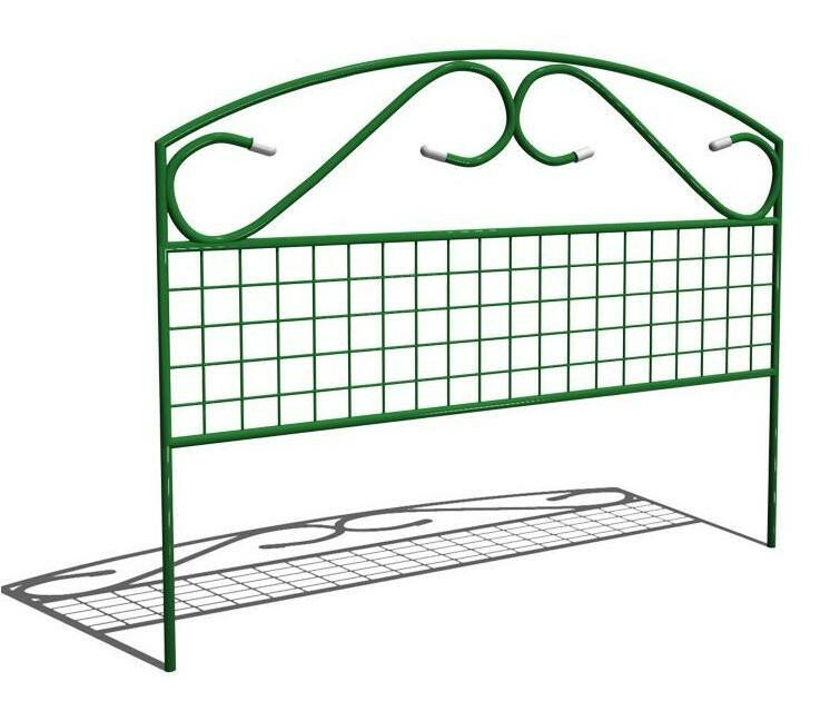 Заборчик садовый Сетка зеленый h 0,8х 1 м, 5шт, общая длина 5,0 м Тверь-М