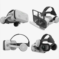 Очки виртуальной реальности для телефона VR Shinecon с наушниками белые