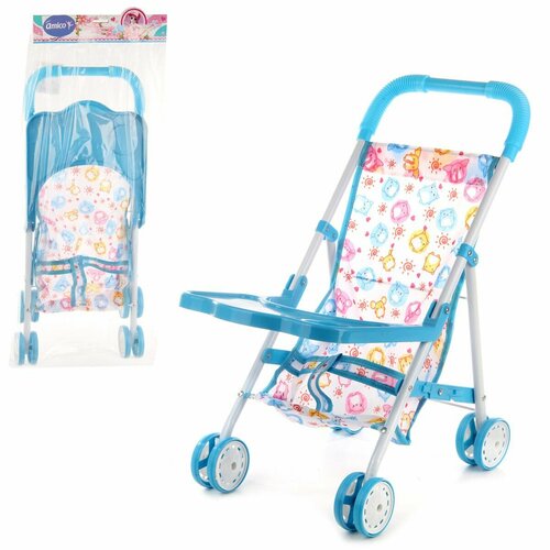 Коляска прогулочная для кукол, металлическая, Amico