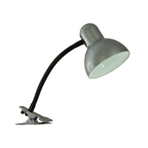 Настольная лампа с гибкой стойкой на прищепке E27 1х60W MT2077А Ультра Лайт цвет серебро