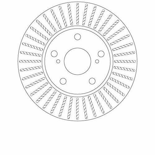 Диск тормозной передний Toyota COROLLA, AURIS (E18) (277мм) DF6679 trw 1шт