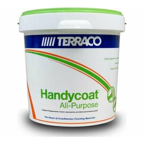 Шпатлевка универсальная Handycoat All-Purpose 3.5 кг TERRACO 6311235 шпатлевка terraco handycoat exterior белый 5 кг