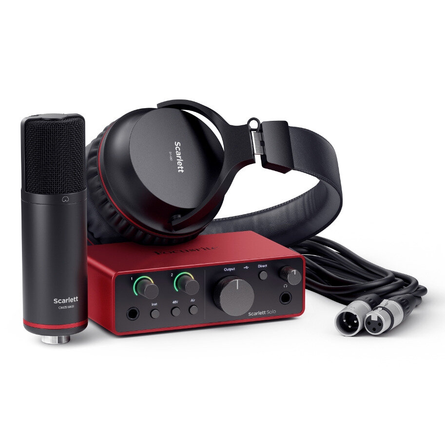 Внешняя звуковая карта с USB FOCUSRITE Scarlett Solo Studio 4th Gen