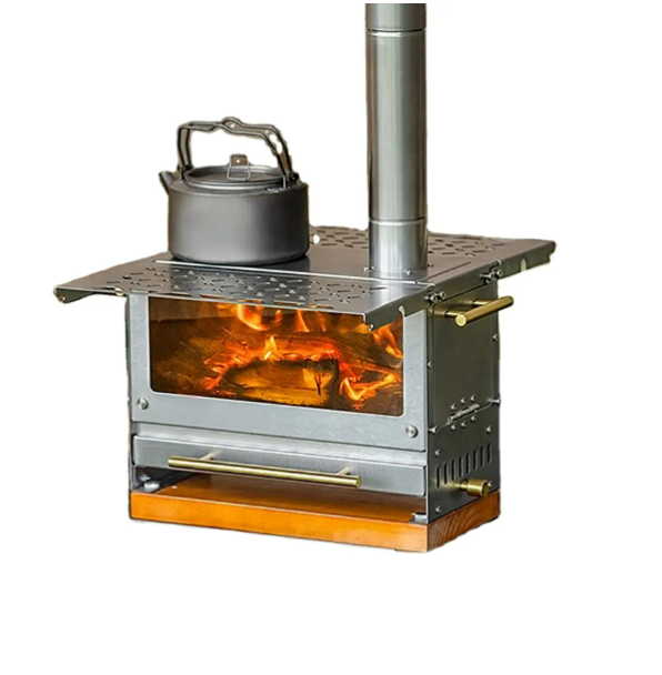 фото Дровяная походная печь для кемпинга