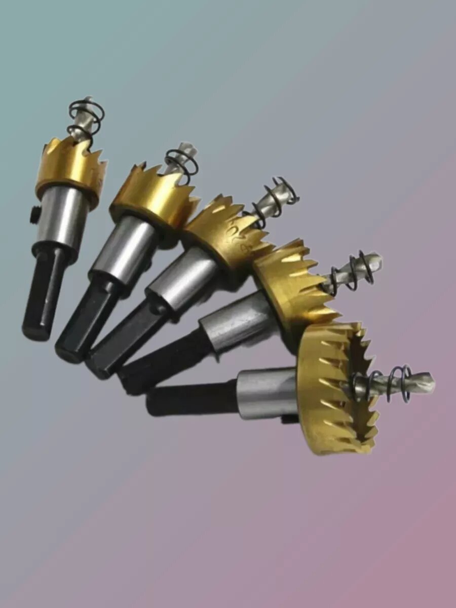 фото Набор коронок по металлу корончатые сверла