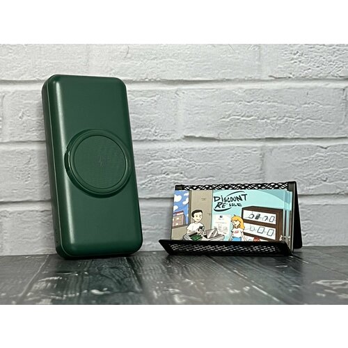 Повербанк 30000mAh c поддержкой беспроводной зарядки зелёный 2290₽