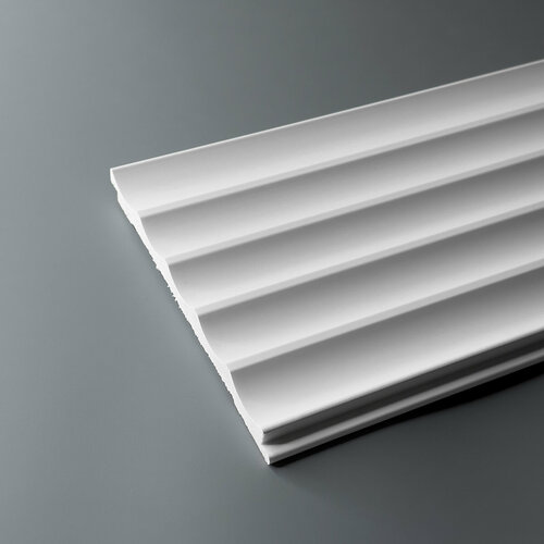 Декоративные стеновые панели из дюрополимера Paolo Arte Konture (Паоло Арте Контур) для внутренней отделки стен 147х13х2700 мм Kr220SP белый