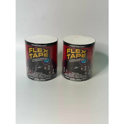 Сверхсильная клейкая лента Flex Tape водонепроницаемая 10 см х 15 м черная 440₽