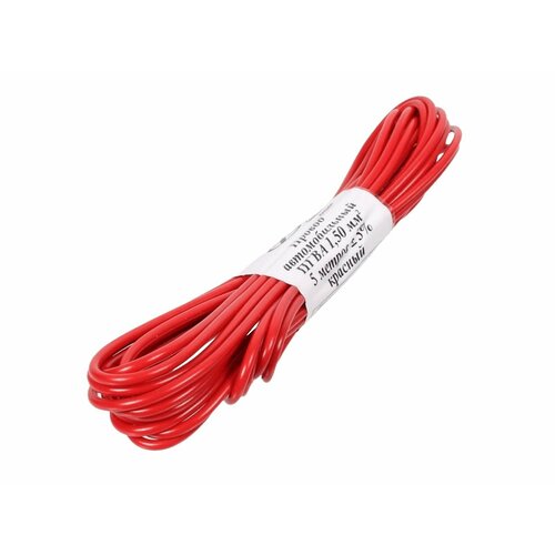 Провод автомобильный монтажный ПГВА 5м S-1.50мм красный